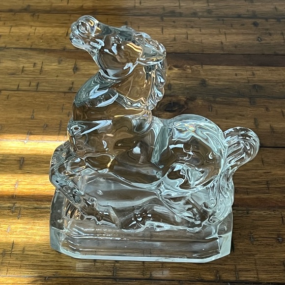 Vintage New Martinsville Glass Horse Bookend - Picture 1 of 6